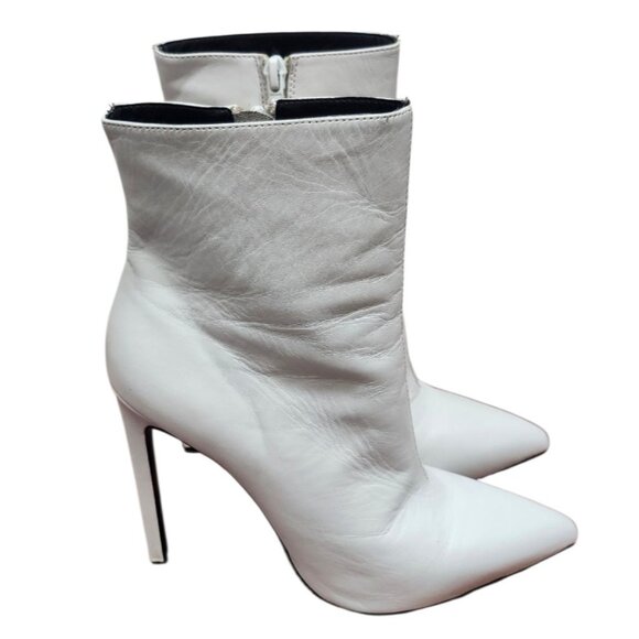 TONY BIANCO Freddie Women Booties in White Capretto. Size 9 - Picture 2 of 15